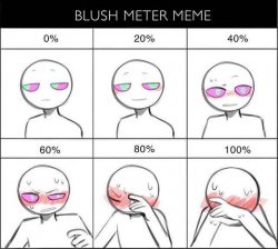 Blush meter meme Meme Template