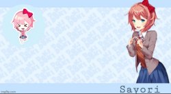 Sayori's Sayori temp lmao Meme Template