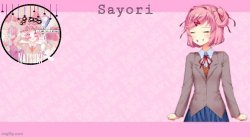Sayori's Natsuki temp 2.0 Meme Template