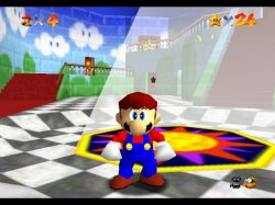 Super Mario 64 no cap Meme Template