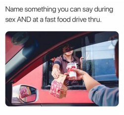 Sex and fast food Meme Template