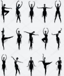 Dancers silhouette Meme Template