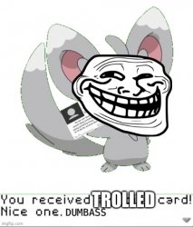 You received trolled card! Meme Template