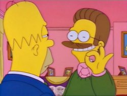 The Simpsons Ned Flanders ok Meme Template