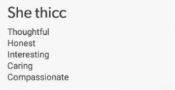 She thicc Meme Template