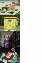 Powerful spongebob four panel Meme Template