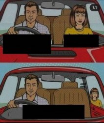 Car back seat meme Meme Template