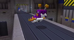 Sonic chasing Catakiller Meme Template