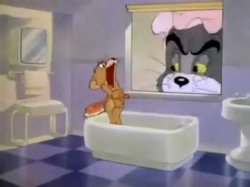 Jerry bathroom shower Meme Template