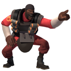 demoman laughs at you in 4k Meme Template