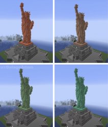 Oxidizing Statue of Liberty MC Meme Template