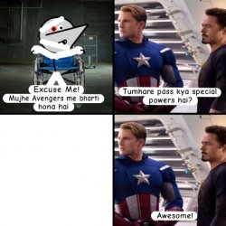 Angry Prash Join Avengers hindi version Meme Template