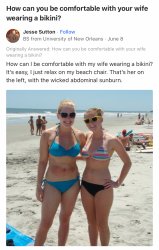 Wife wearing bikini Meme Template
