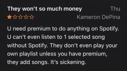 i was bored at 4am so i looked at the reviews on spotify Meme Template