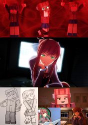 JUST MONIKA Meme Template