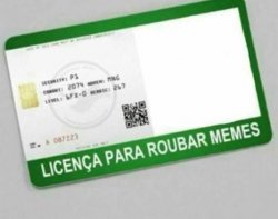 Licença pra roubar memes Meme Template