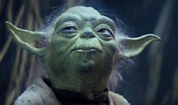 Thoughtful stupid yoda Meme Template