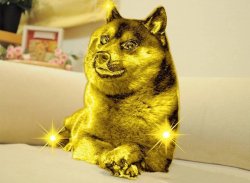 Golden Doge Meme Template