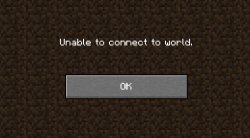 Unable to connect to world Meme Template