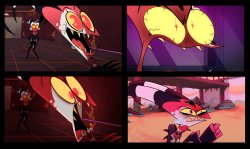 4 stages of anger from blitzo Meme Template