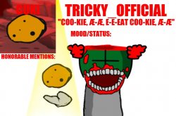Tricky_Official Cookie Announcement Meme Template