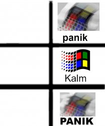 Windows Panik Meme Template