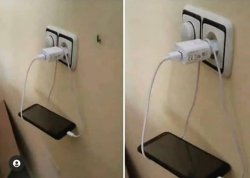 Phone charger hack Meme Template