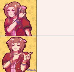 Aerith: no thanks, but this... Meme Template