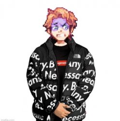 Senpai Drip Meme Template