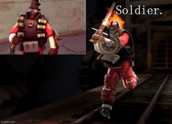 Soldier demoman temp Meme Template