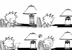 Calvin’s three step plan Meme Template