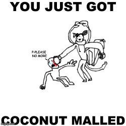 Carlos "YOU JUST GOT COCONUT MALLED" Meme Template