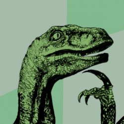 velociraptor philosofer Meme Template