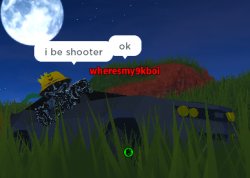 roblox i be shooter Meme Template