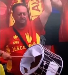 Macedonia Fan With A Broken Drum Meme Template