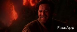 Obi Wan Kenobi on Mustafar  #2 Meme Template