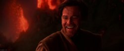 Obi Wan Kenobi on Mustafar #2 smiling Meme Template