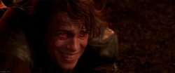 Anakin on Mustafar  #2 smiling Meme Template