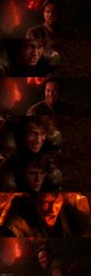 Anakin and Obi Wan Kenobi on Mustafar joking Meme Template