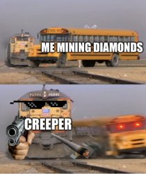 Mining diamonds in a nutshell Meme Template