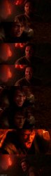 Anakin and Obi Wan Kenobi on Mustafar joking #2 Meme Template