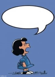 Peanuts Lucy Annoyed Complaining Meme Template