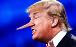 Trump congenital pathological liar Pinocchio nose Meme Template