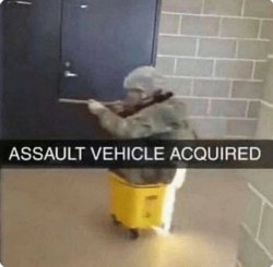 ASSAULT VEHICLE ACQURIED Meme Template