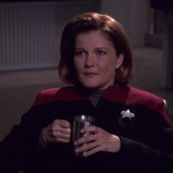Janeway with Coffee Mug Meme Template