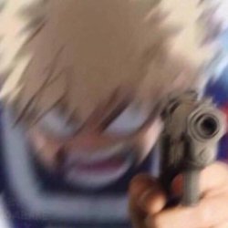 Bakugo with a gun Meme Template