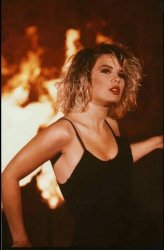 Kim Wilde fire Meme Template