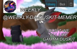 Alt duskit announcement template Meme Template