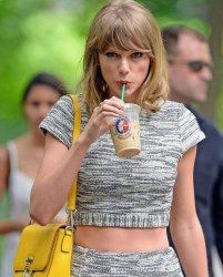 Taylor Swift iced coffee Meme Template