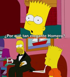 Porque tan elegante Homero Meme Template